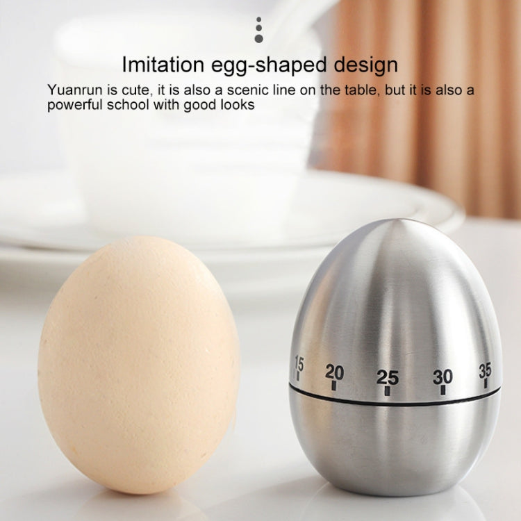 Mechanical Egg Kitchen Cooking Timer Alarm 60 Minutes Stainless Steel  Kitchen Tools