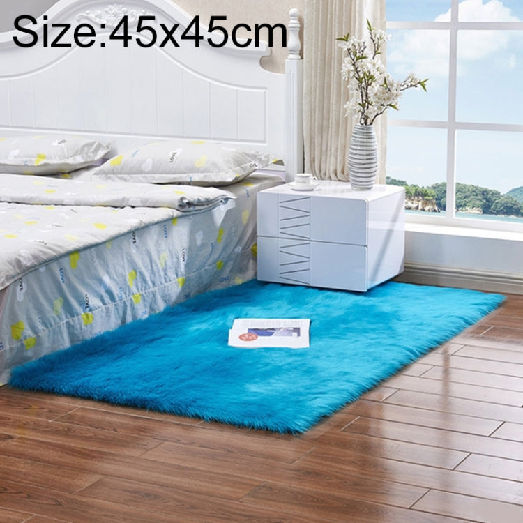 Luxury Rectangle Square Soft Artificial Wool Sheepskin Fluffy Rug Fur Carpet
