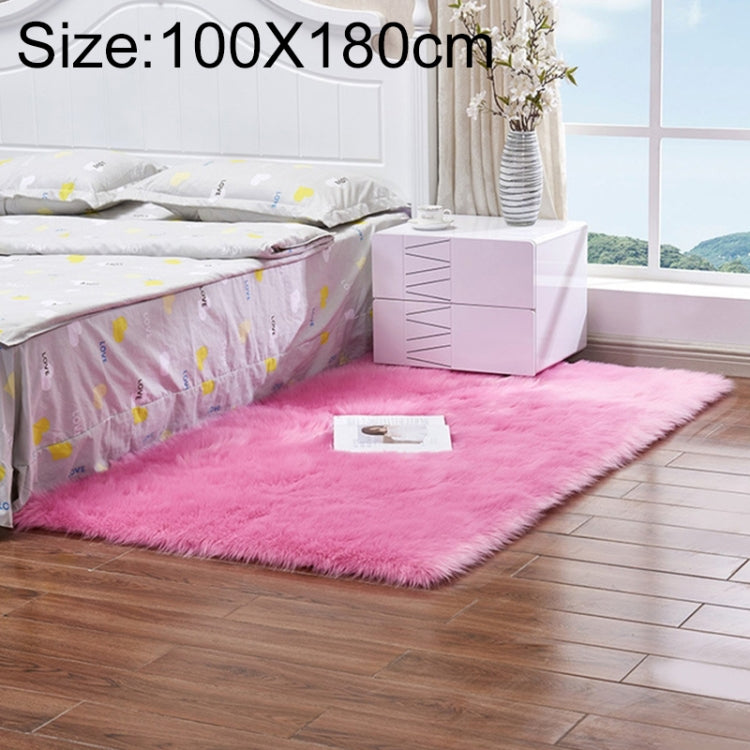Luxury Rectangle Square Soft Artificial Wool Sheepskin Fluffy Rug Fur Carpet
