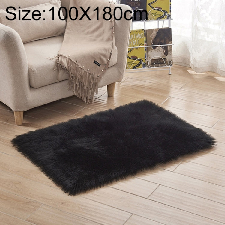 Luxury Rectangle Square Soft Artificial Wool Sheepskin Fluffy Rug Fur Carpet