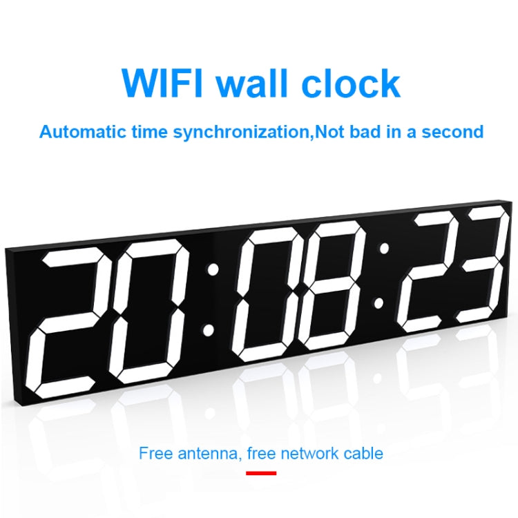 Creative LED Digital Wall Clock Multi-function WIFI Clock
