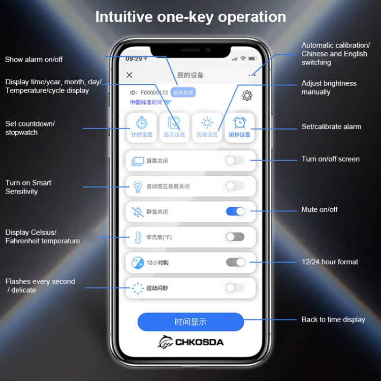 Creative LED Digital Wall Clock Multi-function WIFI Clock