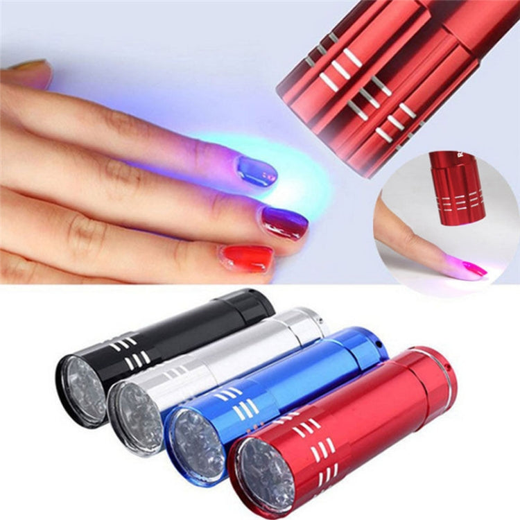 2 PCS Nail Dryer Mini LED Flashlight UV Lamp Portable For Nail Gel Fast Dryer