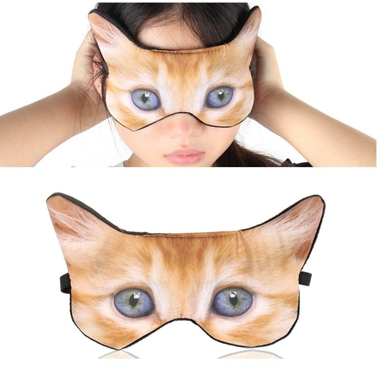 3D Eye Mask Shading Sleeping Cartoon Animal Printed Eye Mask