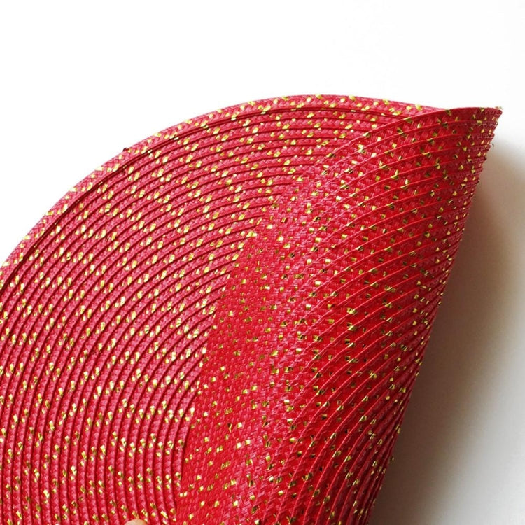 2 PCS PP Round Oval Woven Placemat