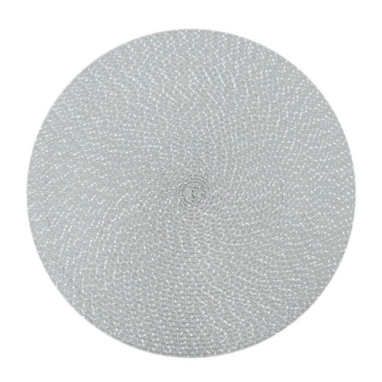 2 PCS PP Round Oval Woven Placemat