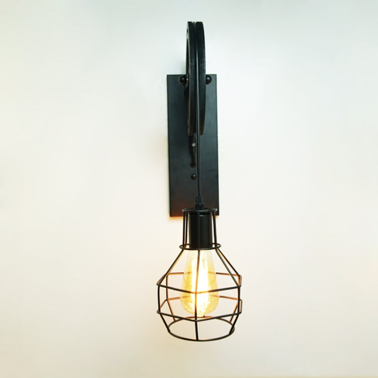 40W Grenade Retro Wrought Iron Pulley Lifting Wall Lamp Corridor Aisle Porch Wall Lamp