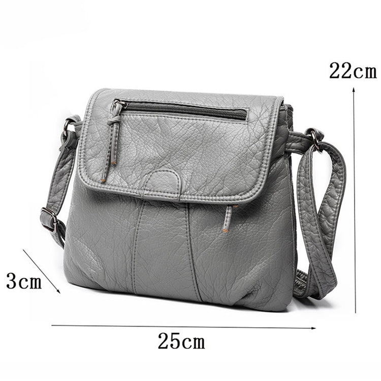 Women Messenger Bags Soft Washed PU Leather Bag Fashion Female Purses and Handbag