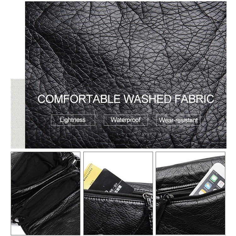 Women Messenger Bags Soft Washed PU Leather Bag Fashion Female Purses and Handbag