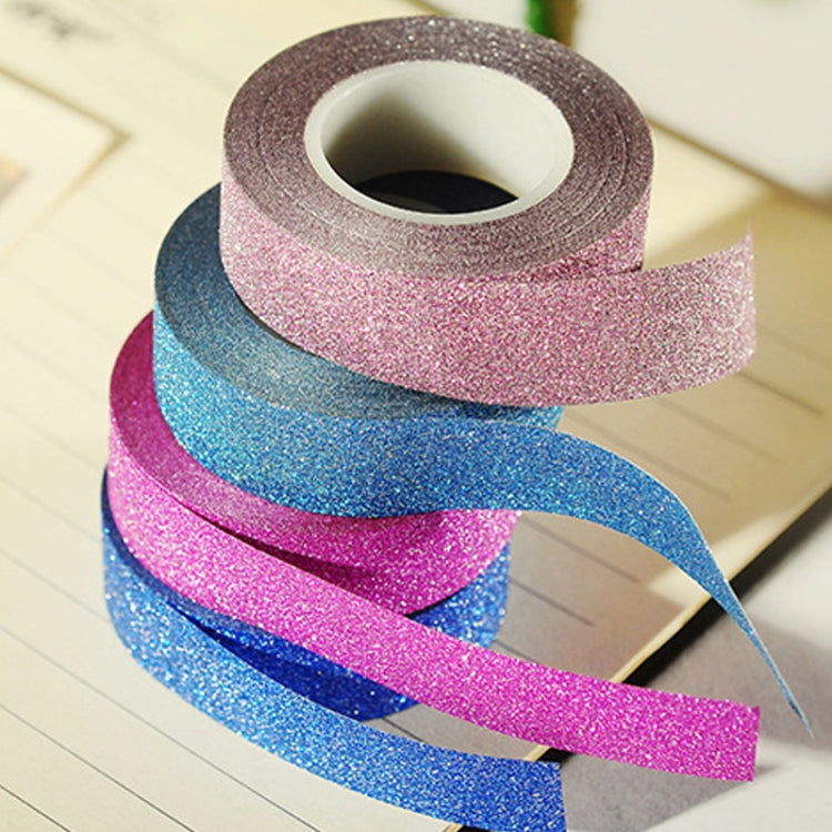 Flash Washi Sticky Paper Tape Label DIY Decorative Tape, Length: 10m