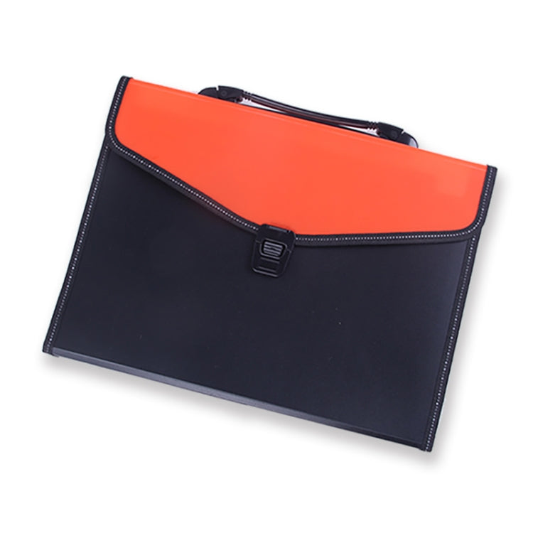 Portable 12-Layer File Pocket A4 Expanding File Classified Folder PP Storage Clip Ticket Package