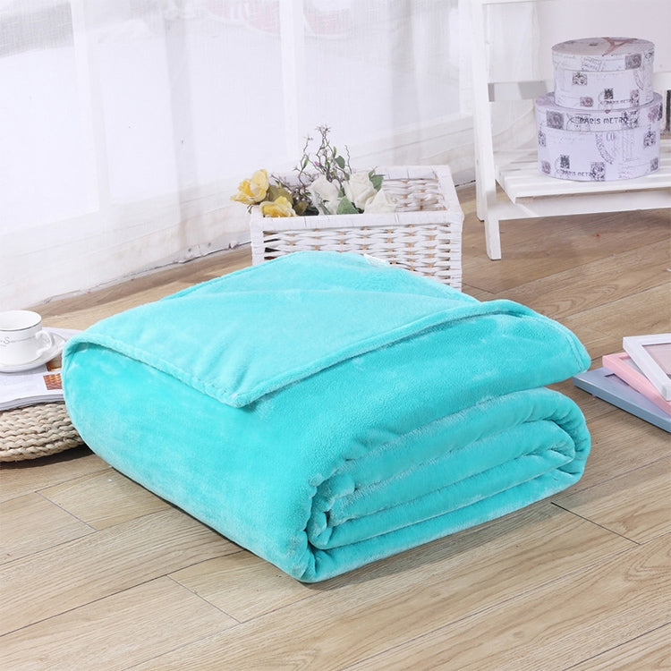 Solid Color Flannel Coral Fleece Blanket Super Soft Plaid Coverlet Sofa Cover Winter Warm Sheets Easy Wash Faux Fur Blankets