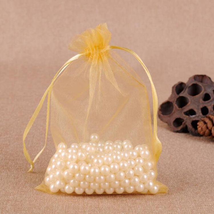 100 PCS Gift Bags Jewelry Organza Bag Wedding Birthday Party Drawable Pouches