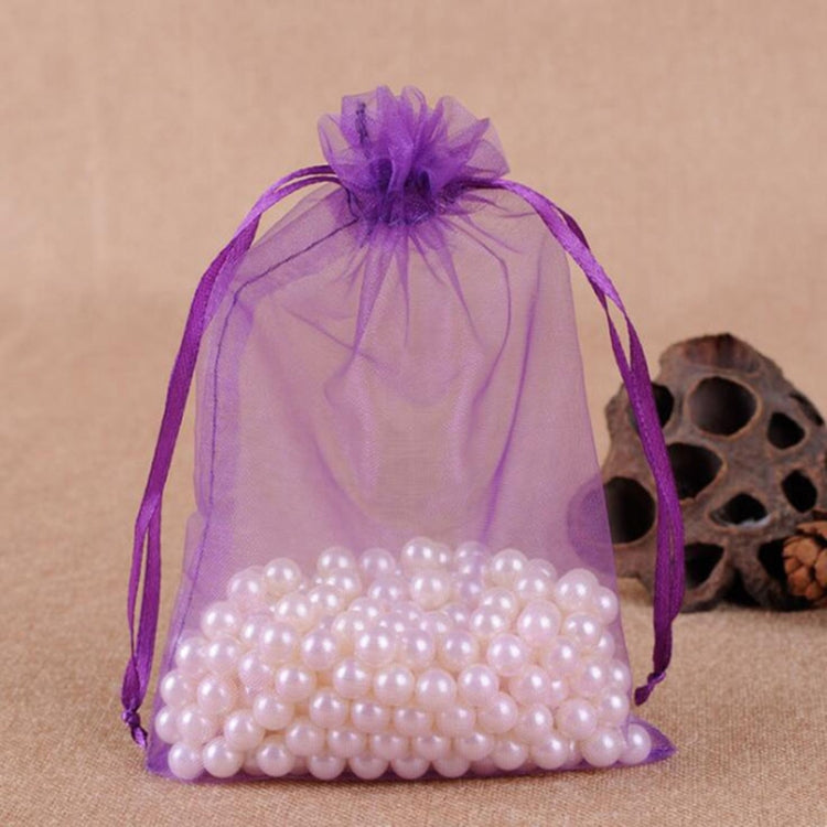 100 PCS Gift Bags Jewelry Organza Bag Wedding Birthday Party Drawable Pouches
