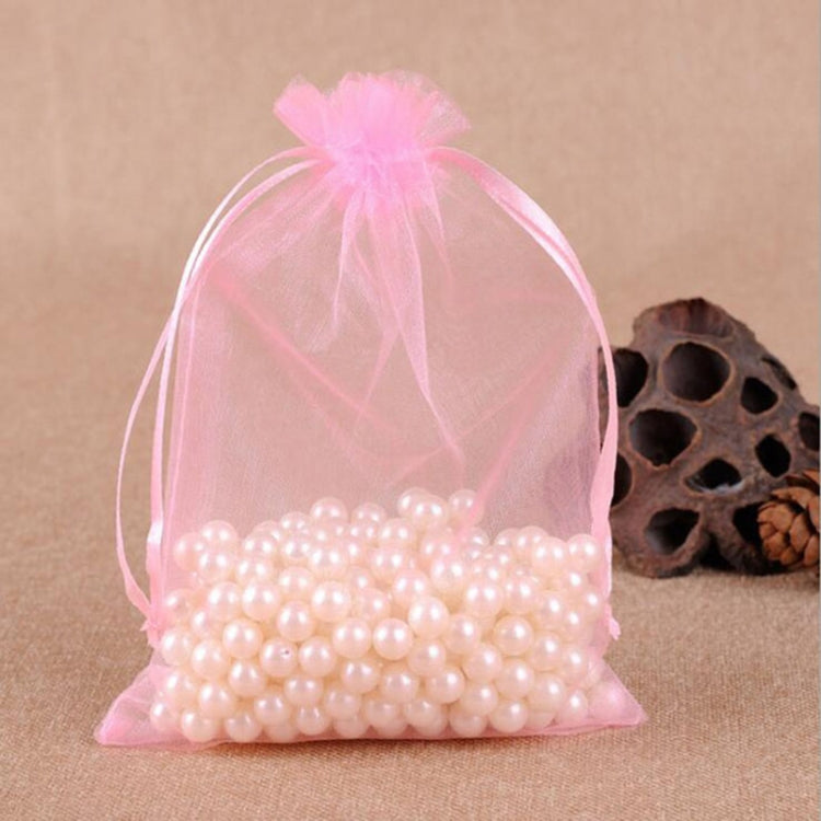 100 PCS Gift Bags Jewelry Organza Bag Wedding Birthday Party Drawable Pouches