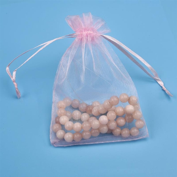 100 PCS Gift Bags Jewelry Organza Bag Wedding Birthday Party Drawable Pouches