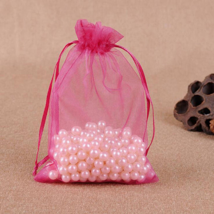 100 PCS Gift Bags Jewelry Organza Bag Wedding Birthday Party Drawable Pouches