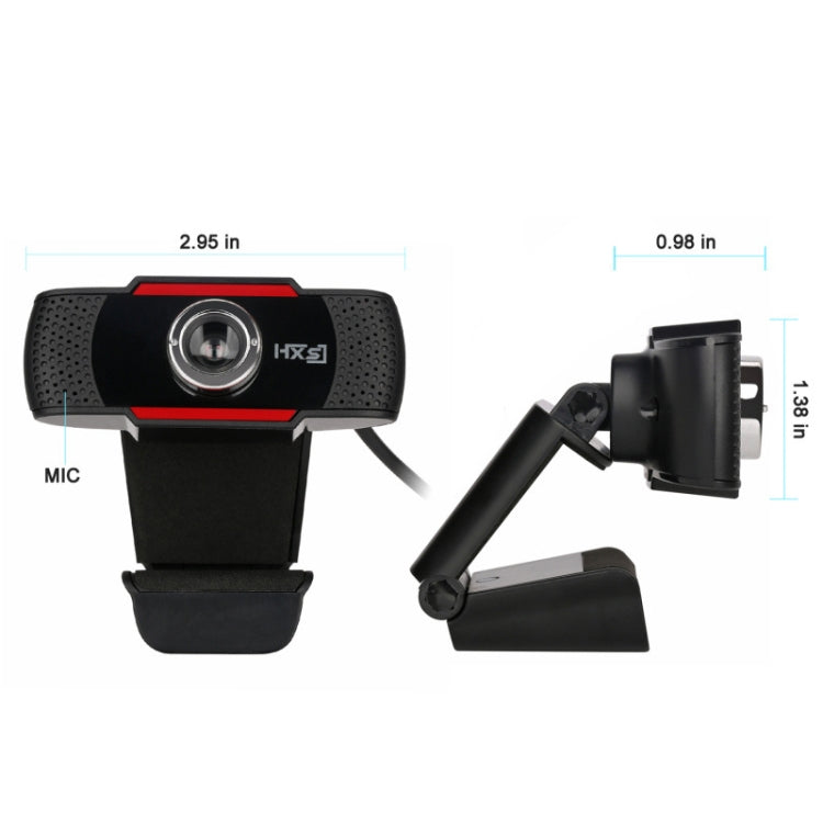 HXSJ USB Webcam HD 300 Megapixel PC Camera with Absorption Microphone