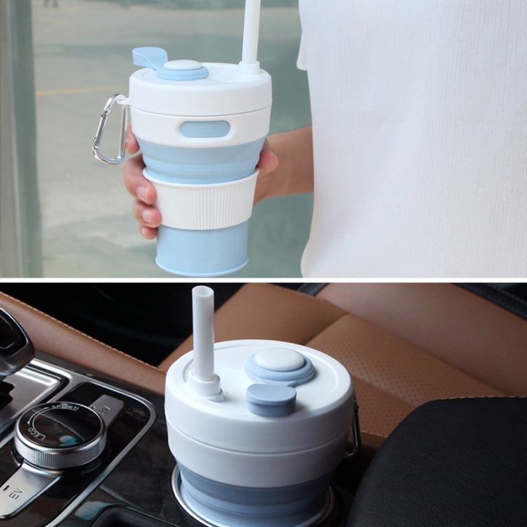 350ML Folding Portable Silicone Telescopic Drinking Coffee Cup Multi-function Silica Cup Travel
