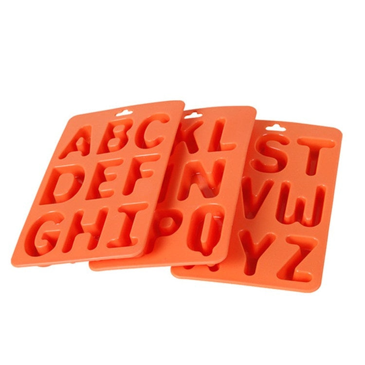 A-Z 3pcs Letter Ice Cube Ice Box Silicone Ice Tray Set