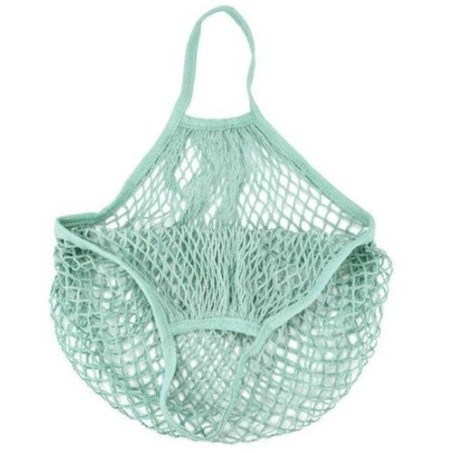 Mesh Shopping Bag Reusable String Fruit Storage Handbag Totes Women Shopping Mesh Net Woven Bag Shop Grocery Tote Bag