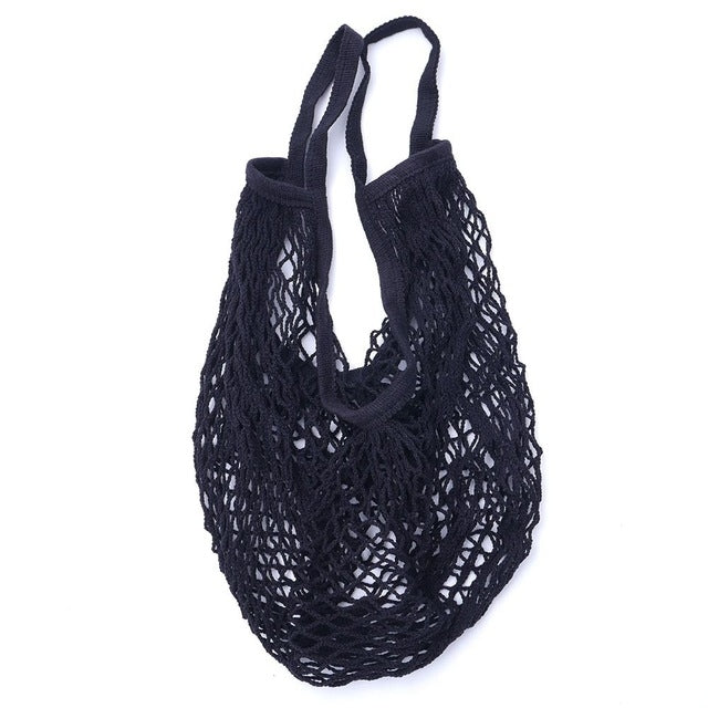 Mesh Shopping Bag Reusable String Fruit Storage Handbag Totes Women Shopping Mesh Net Woven Bag Shop Grocery Tote Bag