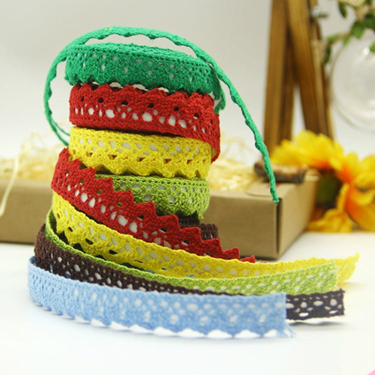 5 PCS Cotton Lace Fabric White Crochet Lace Roll Ribbon Knit Adhesive Tape Sticker Craft Decoration Stationery Supplies