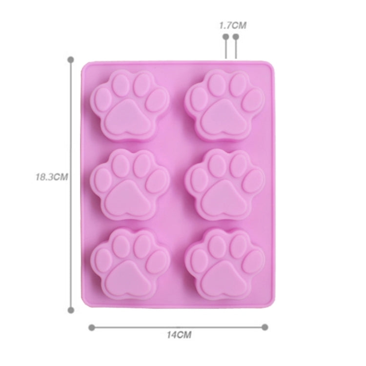 3 PCS Paw Soap Ice Cream Chocolate Cake Silicone Mold