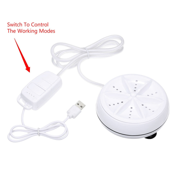 Portable Mini Washing Machine Ultrasonic Turbine Clothes Mini Washer with USB Cable Convenient for Travel