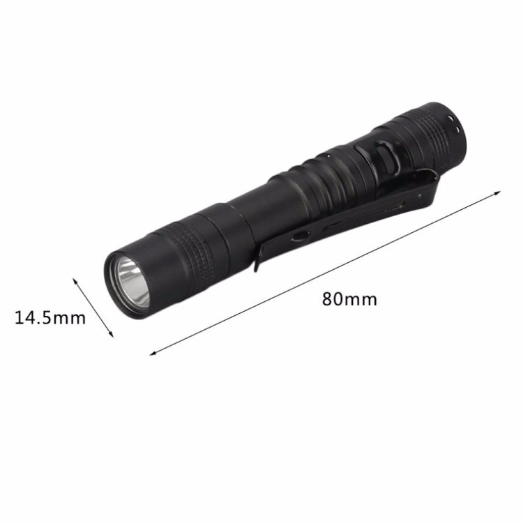 Mini LED Pen-shaped Strong Flashlight Pen Clip Torch