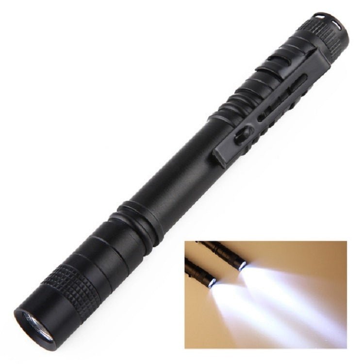Mini LED Pen-shaped Strong Flashlight Pen Clip Torch