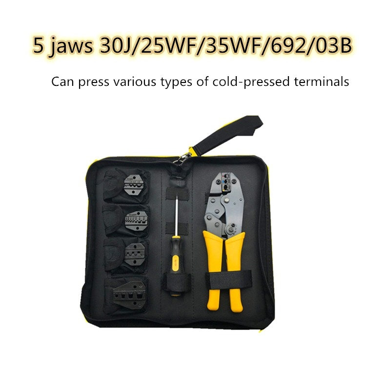 WXK-30JN Multifunctional Cold-pressed Bare Terminal Wire End Insulation Crimping Pliers Set Electrician Hand Tool