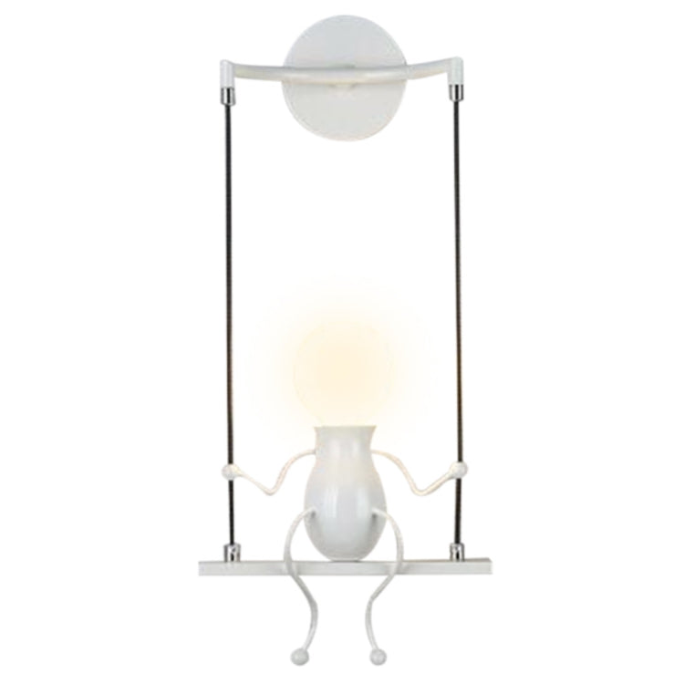 E27 LED Personality Creative Retro Wrought Iron Villain Wall Lamp without Bulb