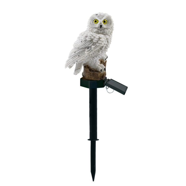 Solar Powered Owl Shape LED Night Light Garden Lawn Lamp