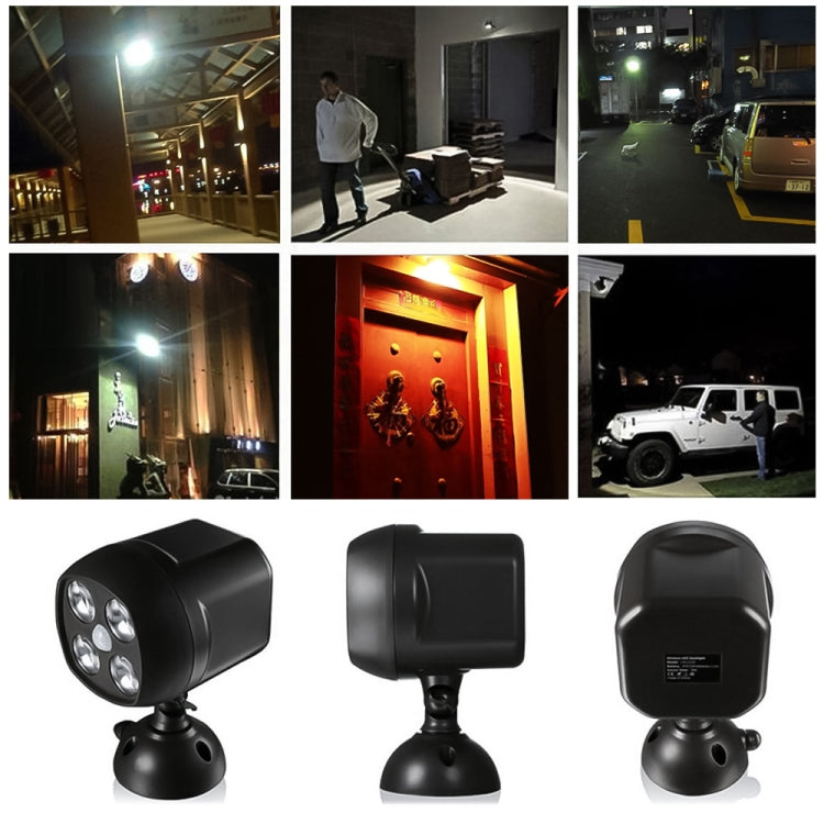 3W 4 LEDs SMD 3535 Outdoor Lighting Wireless Motion Sensor Outside Spotlight LED Wall Light