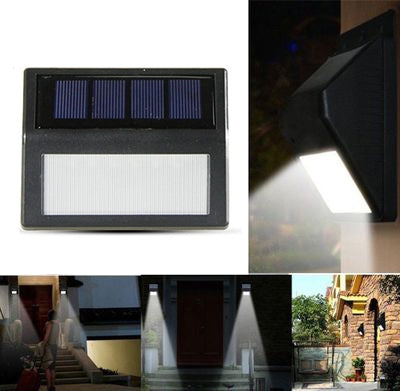 6 LEDs Outdoor IP65 Waterproof Garden Lamp LED Solar Power Light Sensor Emergency Wall Light