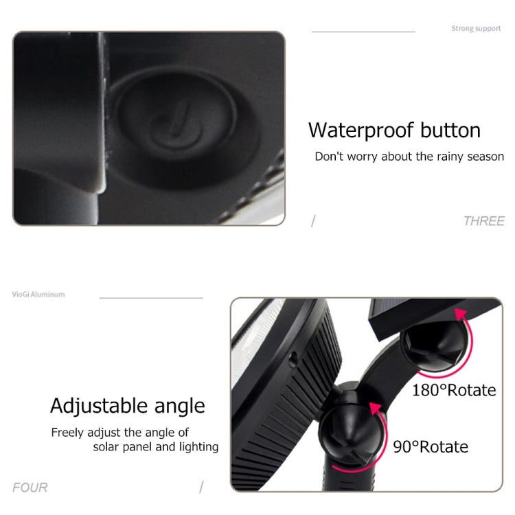 9 LEDs Solar Power Garden Lights LED Outdoor Garden Adjustable IP65 Waterproof Light