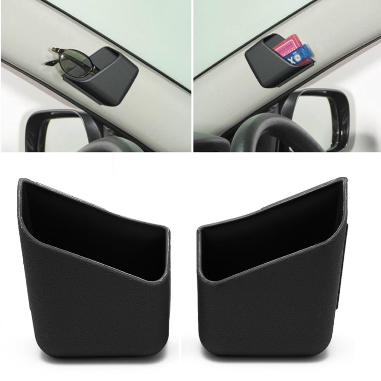 2 PCS Universal Car Accessories Glasses Organizer Storage Box Holder Black