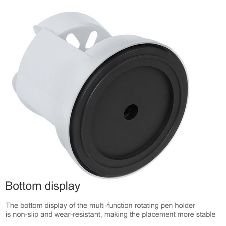 2 PCS Multi-function Rotating Plastic Gift Pen Holder Office Storage Box