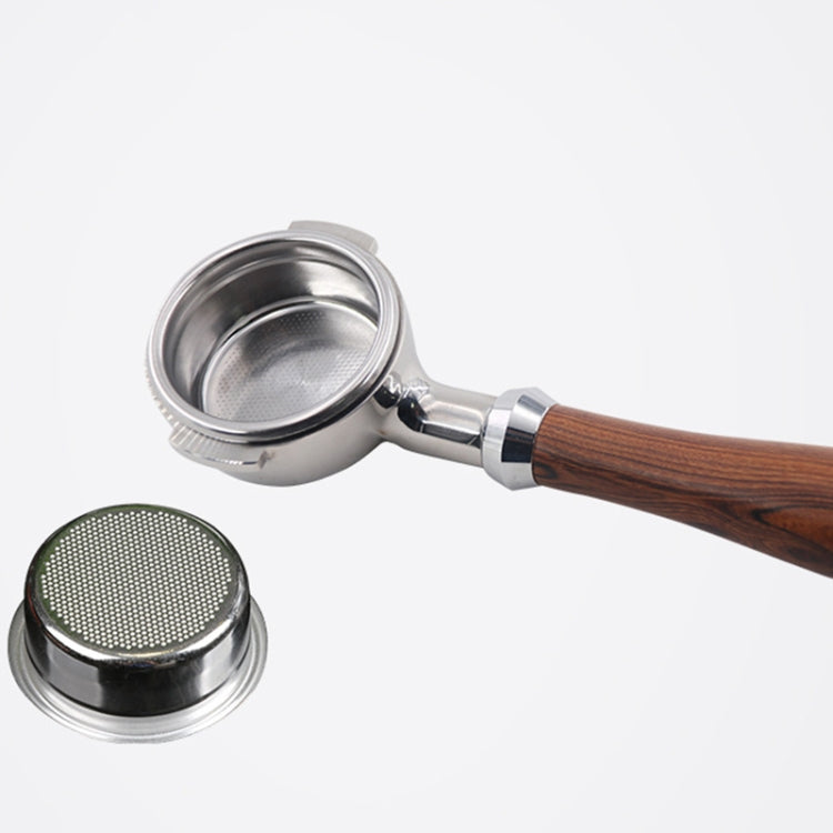 Stainless Steel Coffee Machine Filter Bracket Coffee Bottomless Wooden Handle