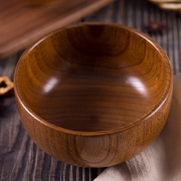 Adult Children Jujube Solid Wood Bowl Soup Noodle Bowl Household Tableware