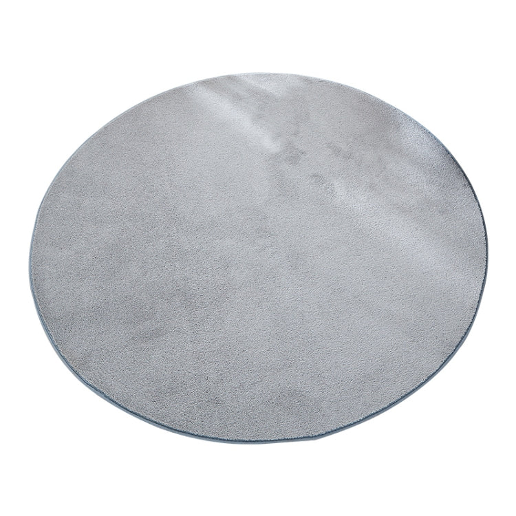 KSolid Round Carpet Soft Fleece Mat Anti-Slip Area Rug Kids Bedroom Door Mats