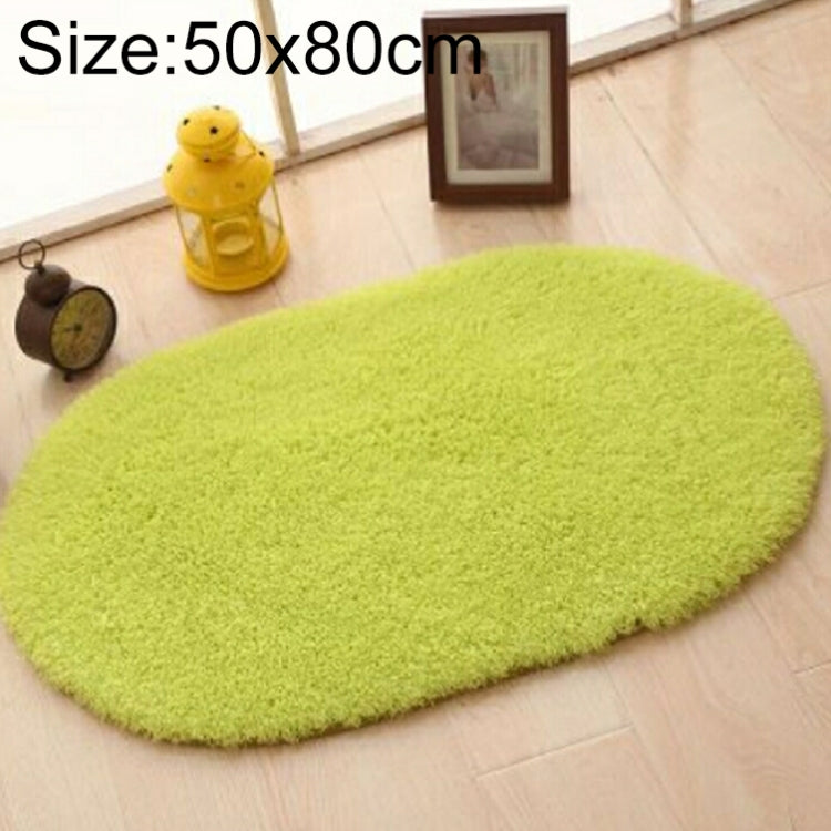 Faux Fur Rug Anti-slip Solid Bath Carpet Kids Room Door Mats Oval  Bedroom Living Room Rugs