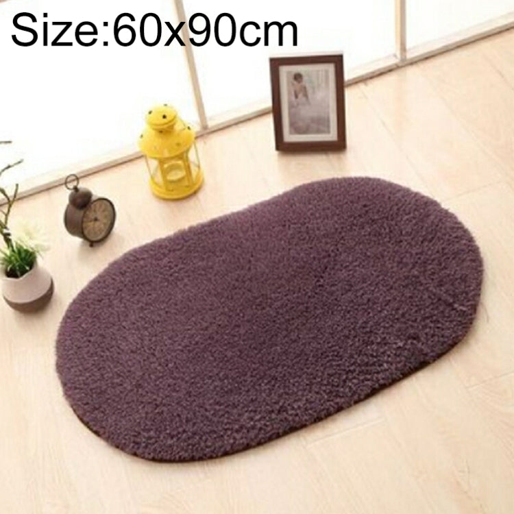 Faux Fur Rug Anti-slip Solid Bath Carpet Kids Room Door Mats Oval  Bedroom Living Room Rugs
