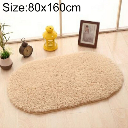 Faux Fur Rug Anti-slip Solid Bath Carpet Kids Room Door Mats Oval  Bedroom Living Room Rugs, 80x160cm, 80x200cm, 120x200cm