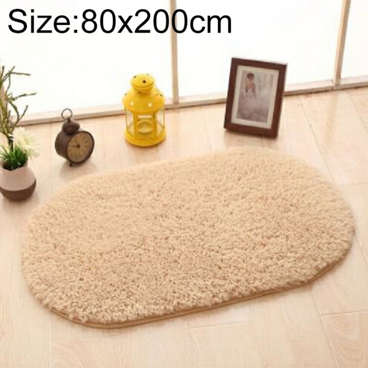 Faux Fur Rug Anti-slip Solid Bath Carpet Kids Room Door Mats Oval  Bedroom Living Room Rugs, 80x160cm, 80x200cm
