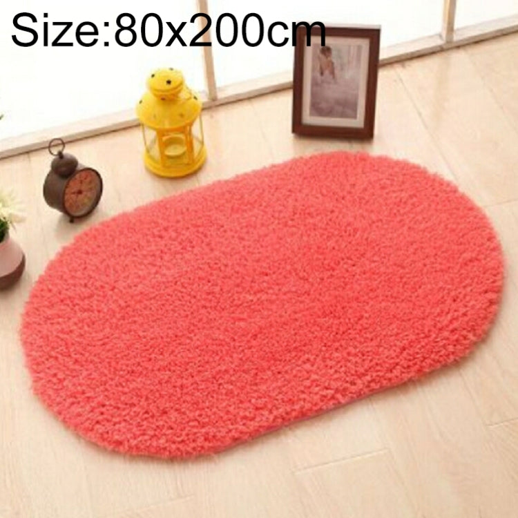 Faux Fur Rug Anti-slip Solid Bath Carpet Kids Room Door Mats Oval  Bedroom Living Room Rugs, 80x160cm, 80x200cm