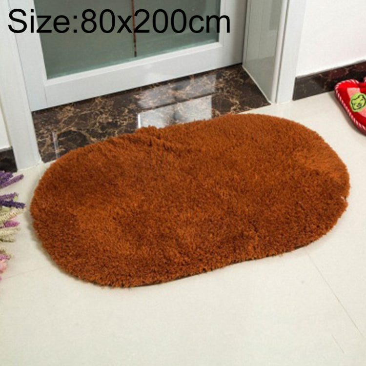 Faux Fur Rug Anti-slip Solid Bath Carpet Kids Room Door Mats Oval  Bedroom Living Room Rugs, 80x160cm, 80x200cm