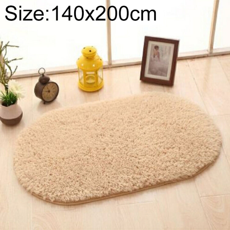 Faux Fur Rug Anti-slip Solid Bath Carpet Kids Room Door Mats Oval  Bedroom Living Room Rugs, 120x200cm, 140x200cm, 160x230cm