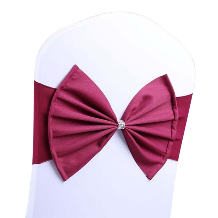 Spandex Chair Sash fit all chair Wedding Chair Sashes Bow Elastic Chair Ribbon Back Tie Bands for Wedding Party Ceremony Banquet